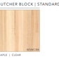 Hilo Bench - Maple Clear Butcher Block