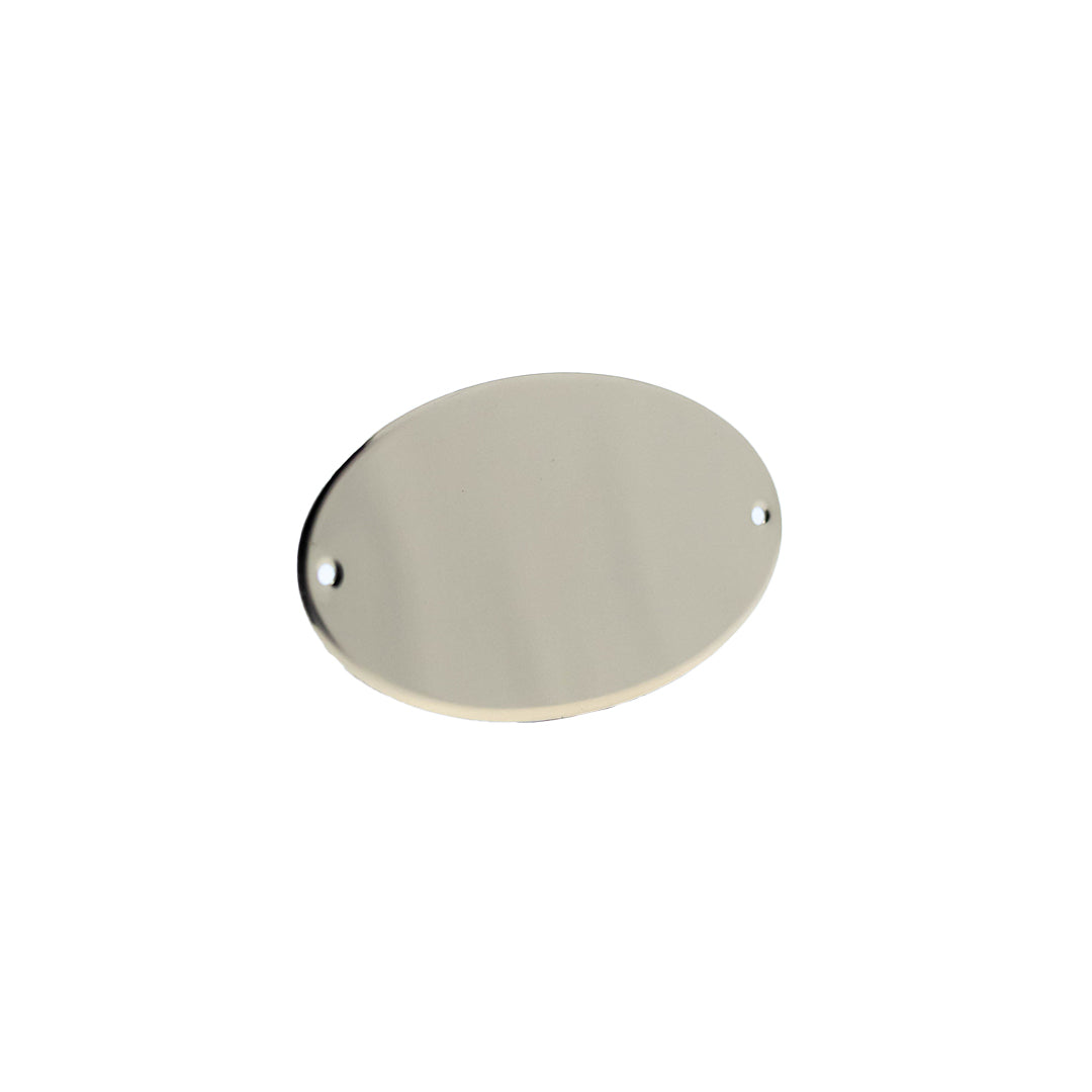 Oval Blank Name Plate (50 Pack)