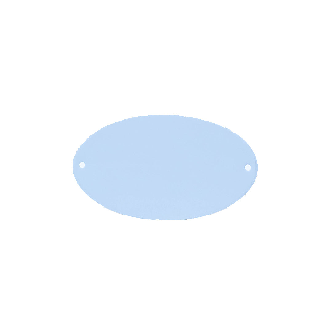Oval Blank Name Plate (50 Pack)