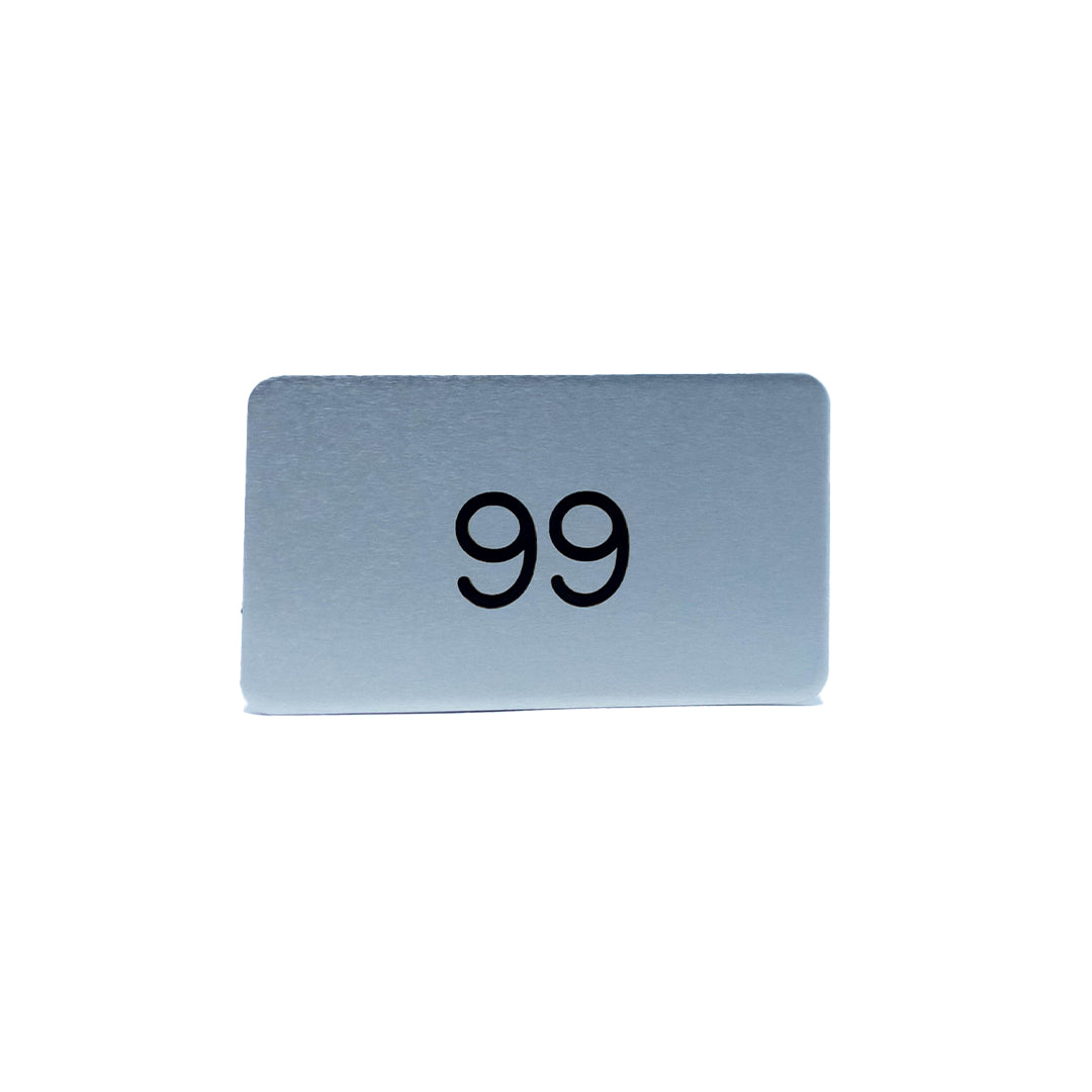 Rectangle Number Plate - Blank or Engraved (15-Pack)