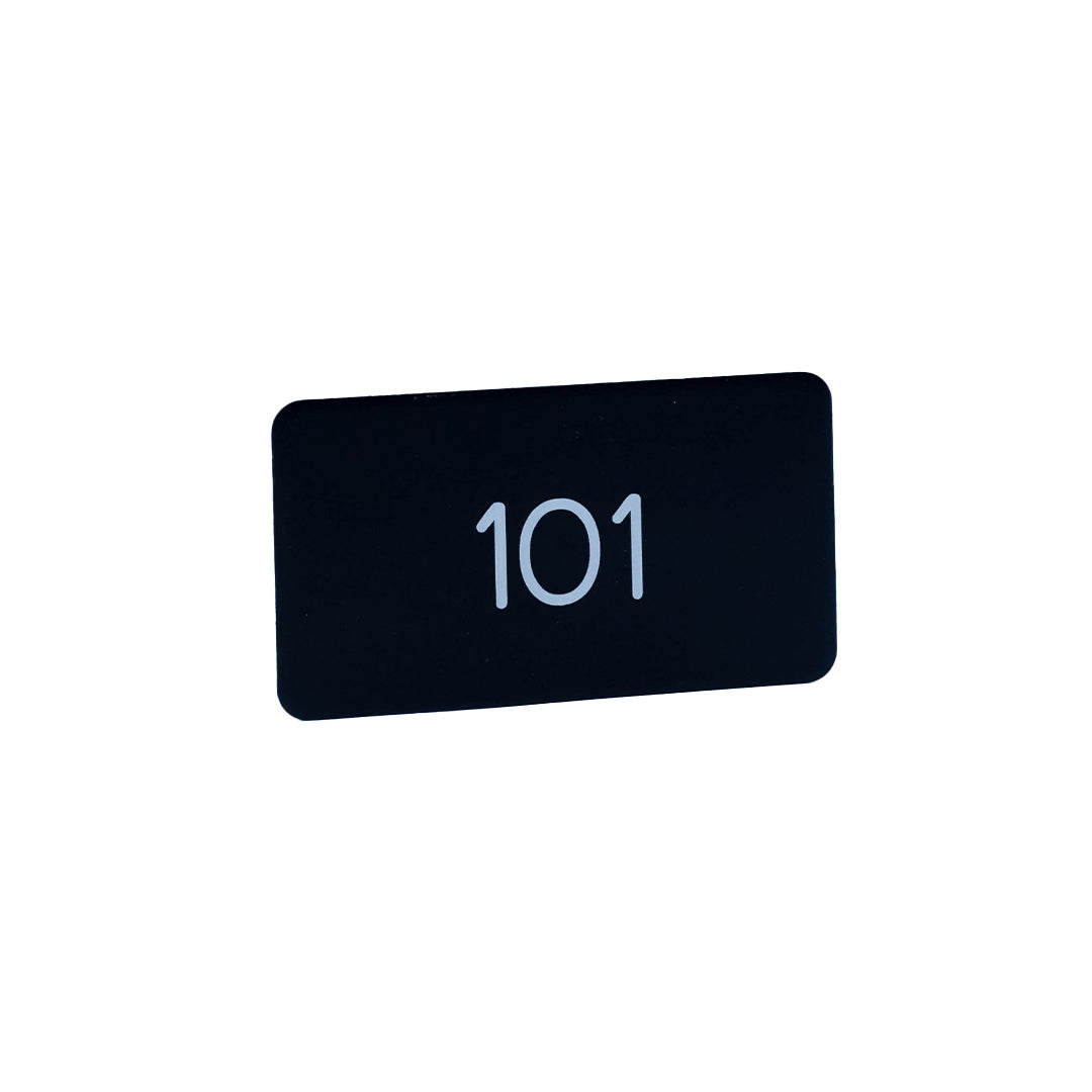 Rectangle Number Plate - Blank or Engraved (15-Pack)