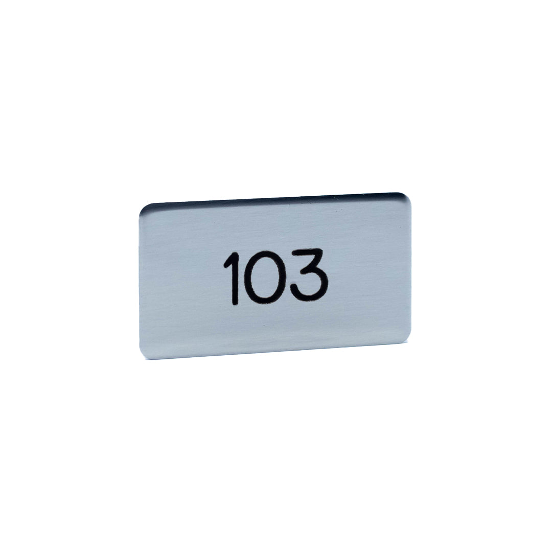 Rectangle Number Plate - Blank or Engraved (15-Pack)