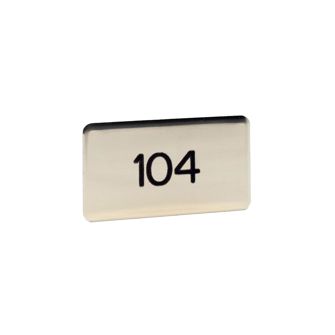 Rectangle Number Plate - Blank or Engraved (15-Pack)
