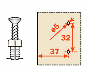 Hinge Kit - 1" Veneer Doors (10-Pack)