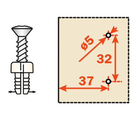 Hinge Kit- Phenolic Doors (10-Pack)
